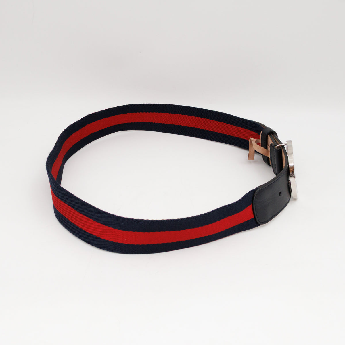 Interlocking G Buckle Fabric Belt 90 cm