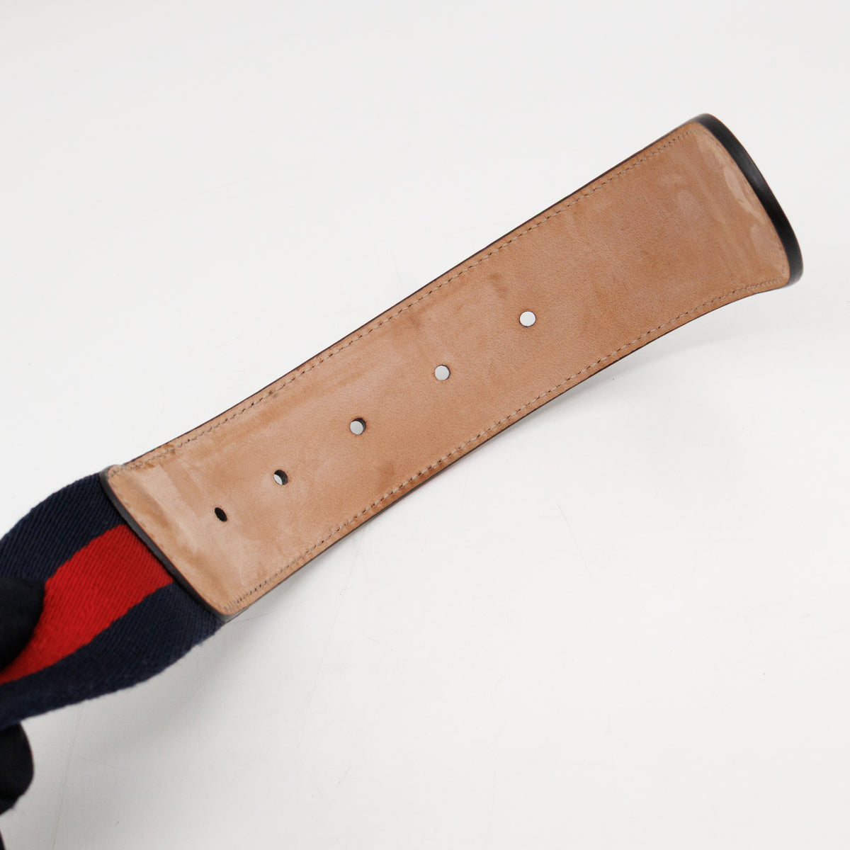 Interlocking G Buckle Fabric Belt 90 cm