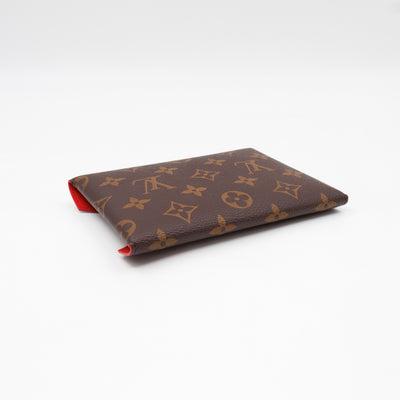 Kirigami Pochette Medium Monogram Red