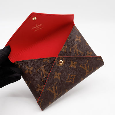 Kirigami Pochette Medium Monogram Red