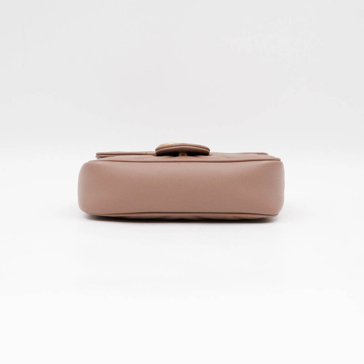 GG Marmont Super Mini Flap Bag Dusty Pink Leather