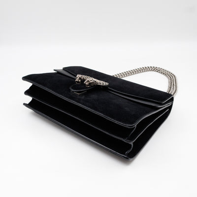 Dionysus Medium Black Suede Leather