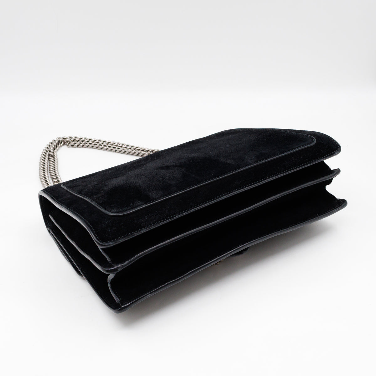 Dionysus Medium Black Suede Leather