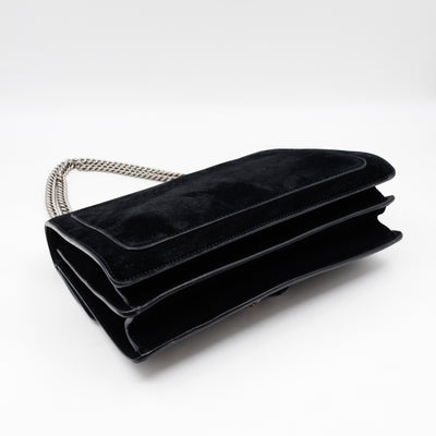Dionysus Medium Black Suede Leather