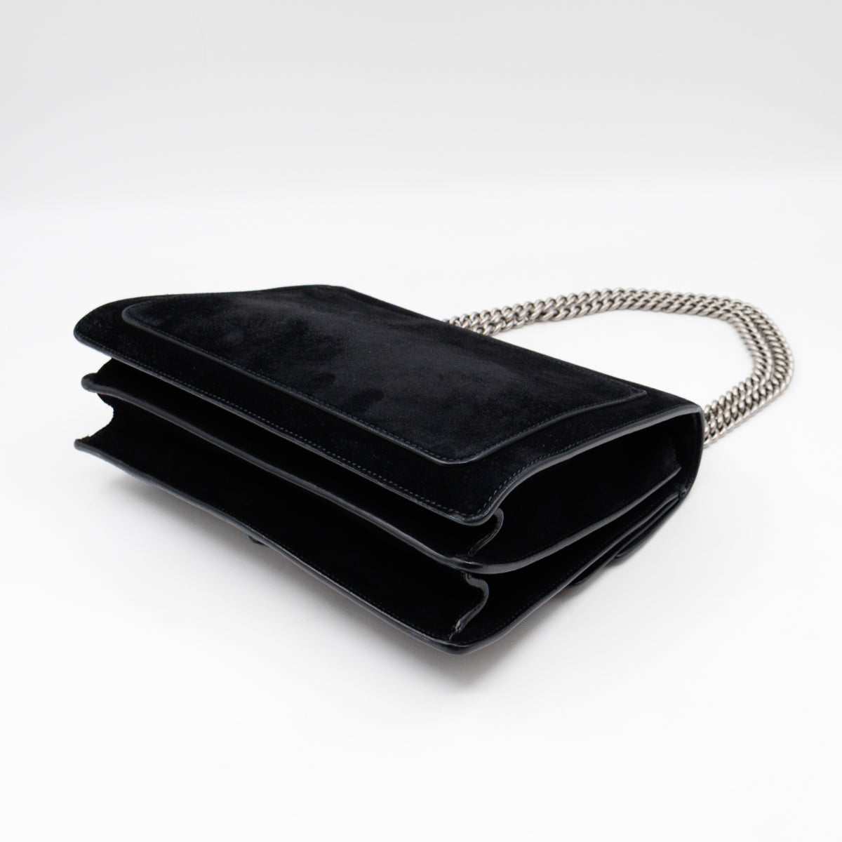Dionysus Medium Black Suede Leather