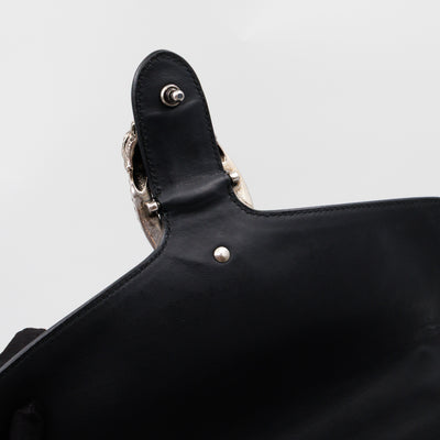 Dionysus Medium Black Suede Leather