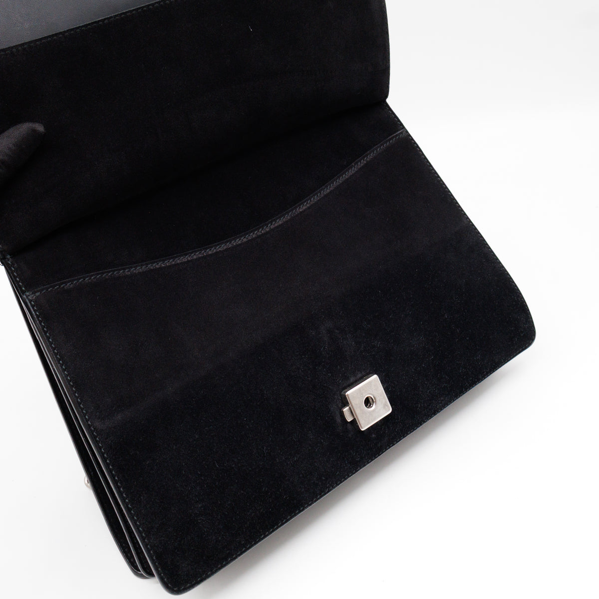 Dionysus Medium Black Suede Leather