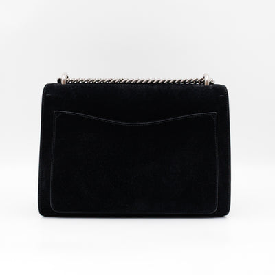 Dionysus Medium Black Suede Leather