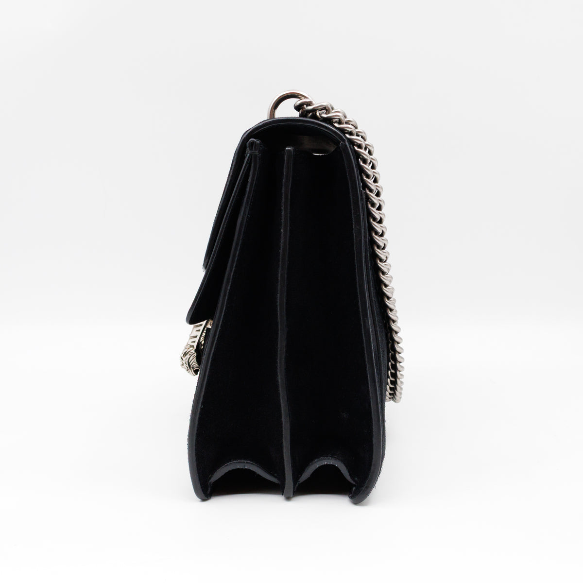 Dionysus Medium Black Suede Leather