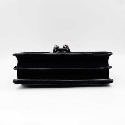 Dionysus Medium Black Suede Leather