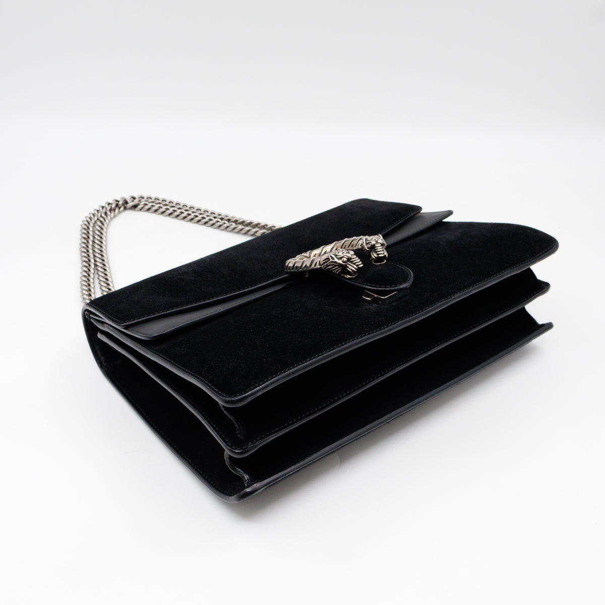 Dionysus Medium Black Suede Leather