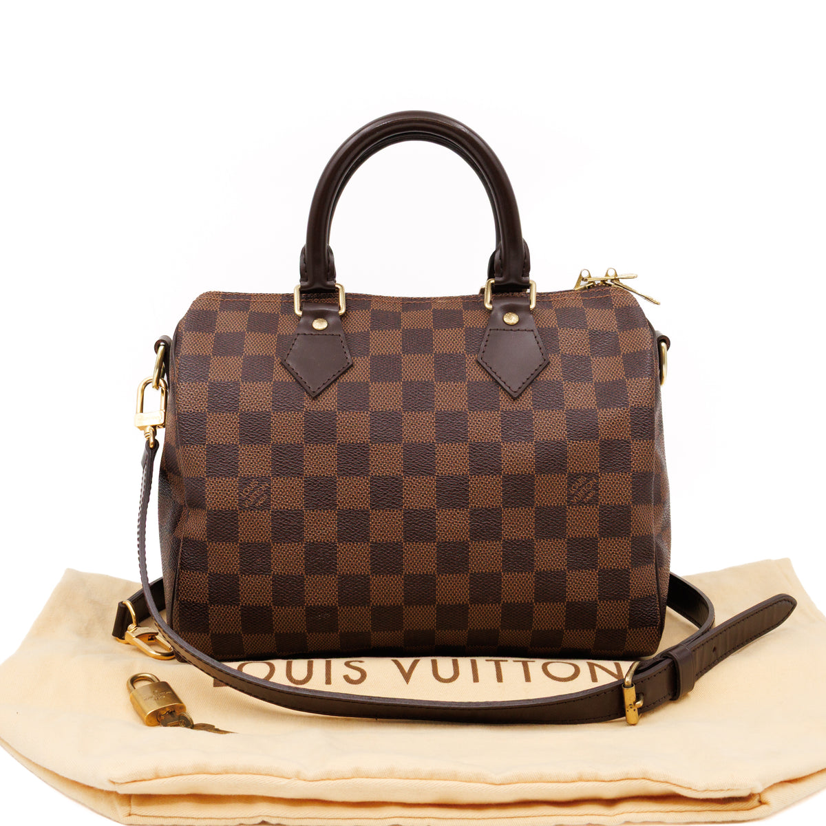 Speedy 25 Bandouliere Damier Ebene