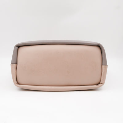 Baylee Medium Two-tone Leather Beige & Grey