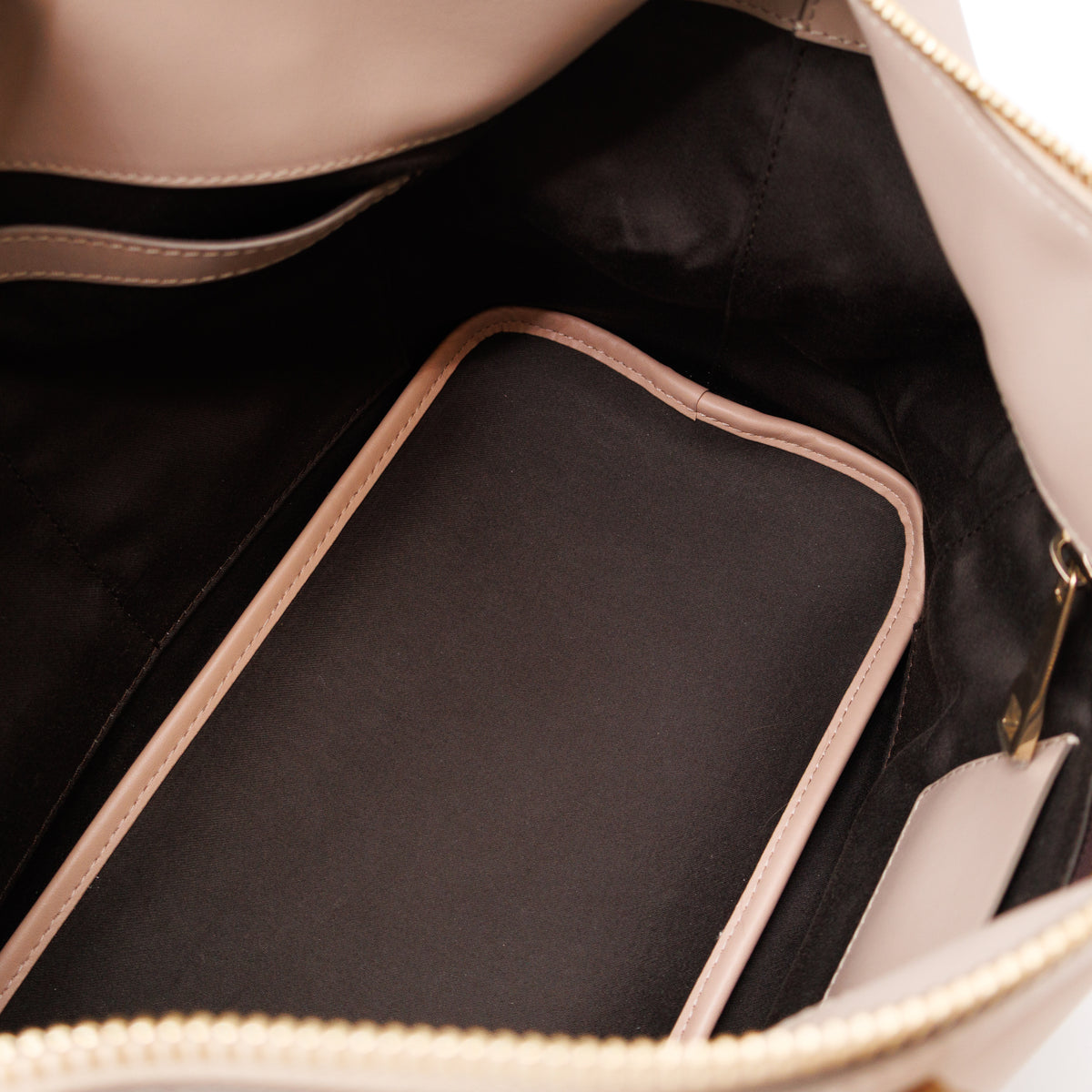 Baylee Medium Two-tone Leather Beige & Grey