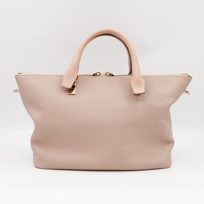 Baylee Medium Two-tone Leather Beige & Grey