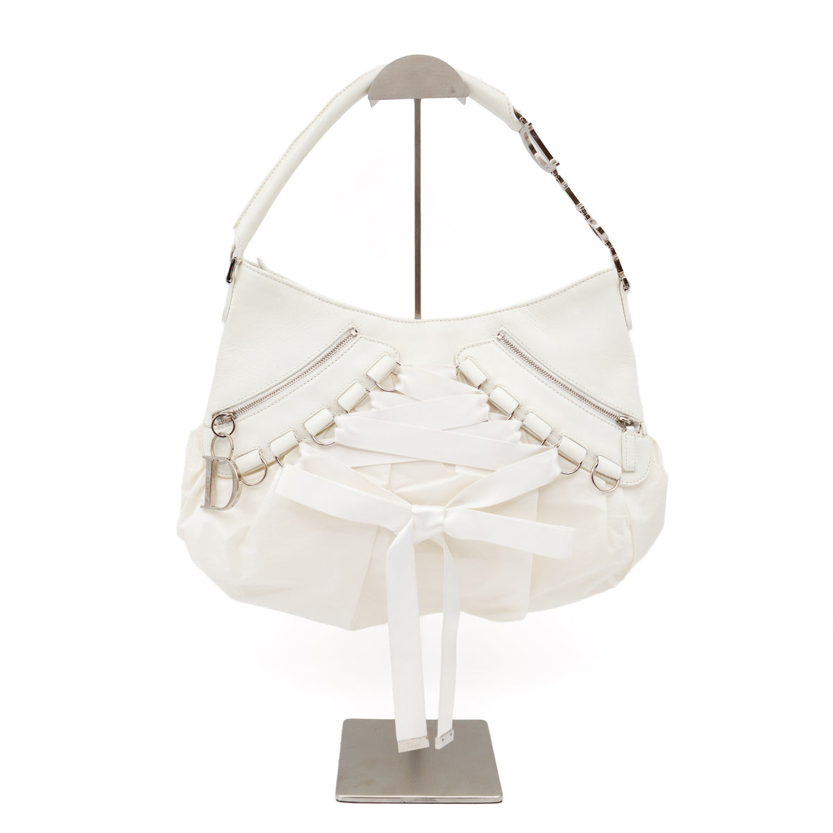 Vintage Ballet Corset White Leather