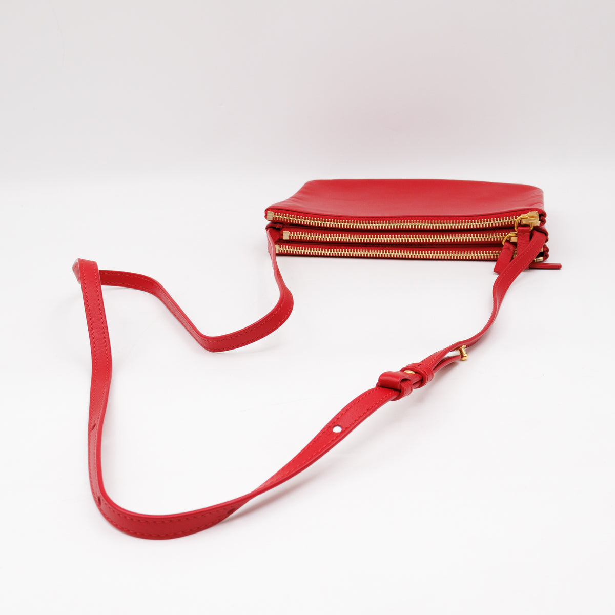 Trio Bag Red Leather