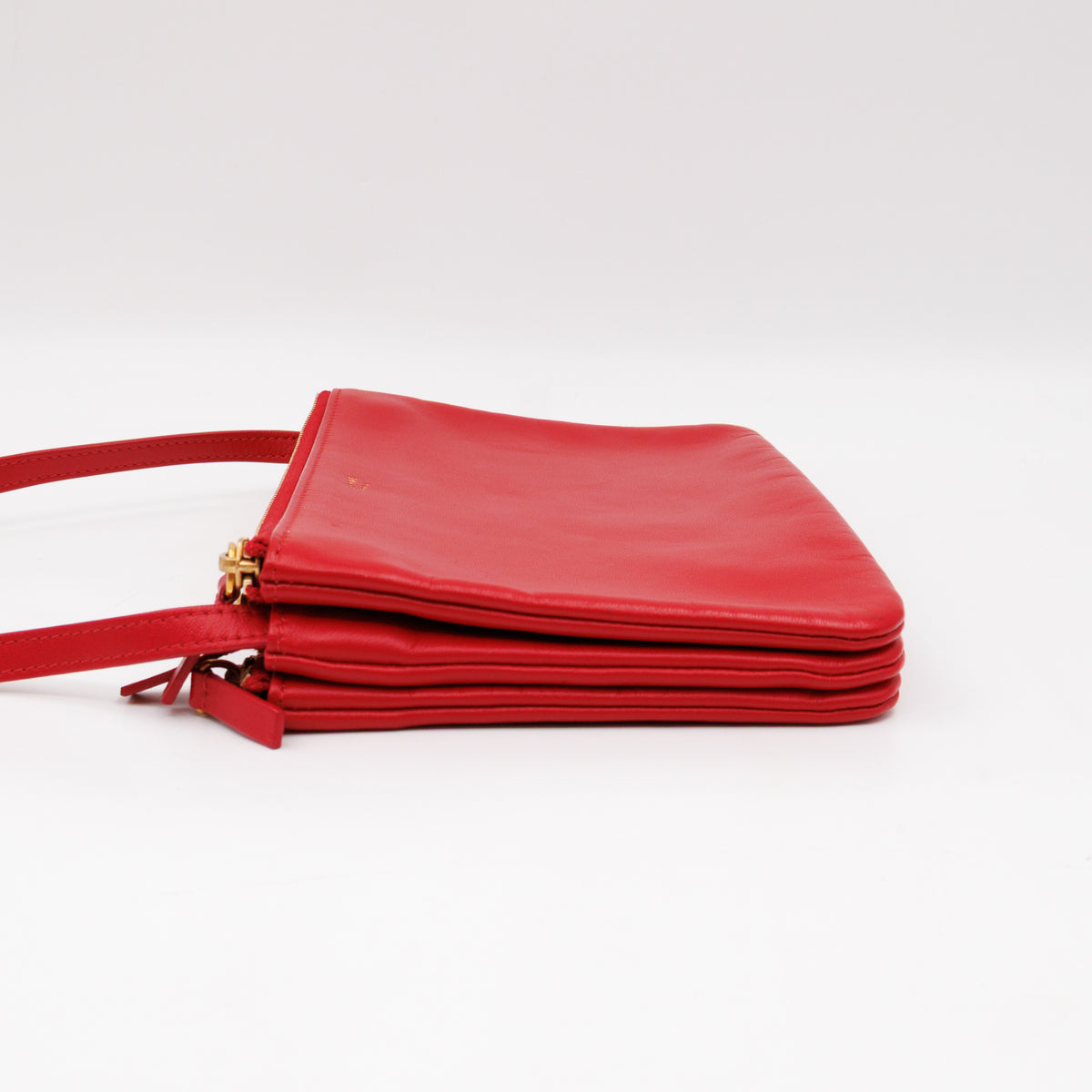Trio Bag Red Leather