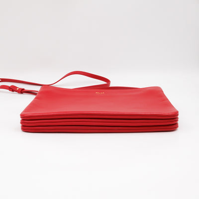 Trio Bag Red Leather