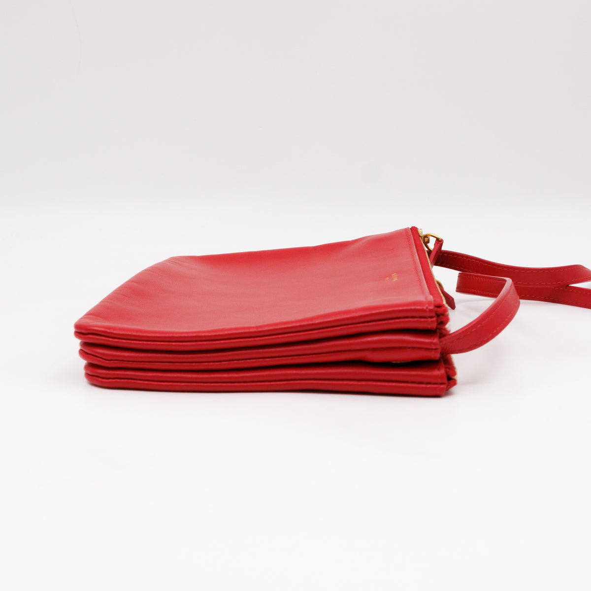Trio Bag Red Leather