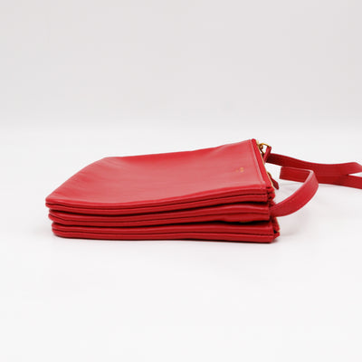 Trio Bag Red Leather