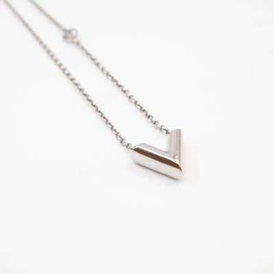 Essential V Supple Necklace Silver