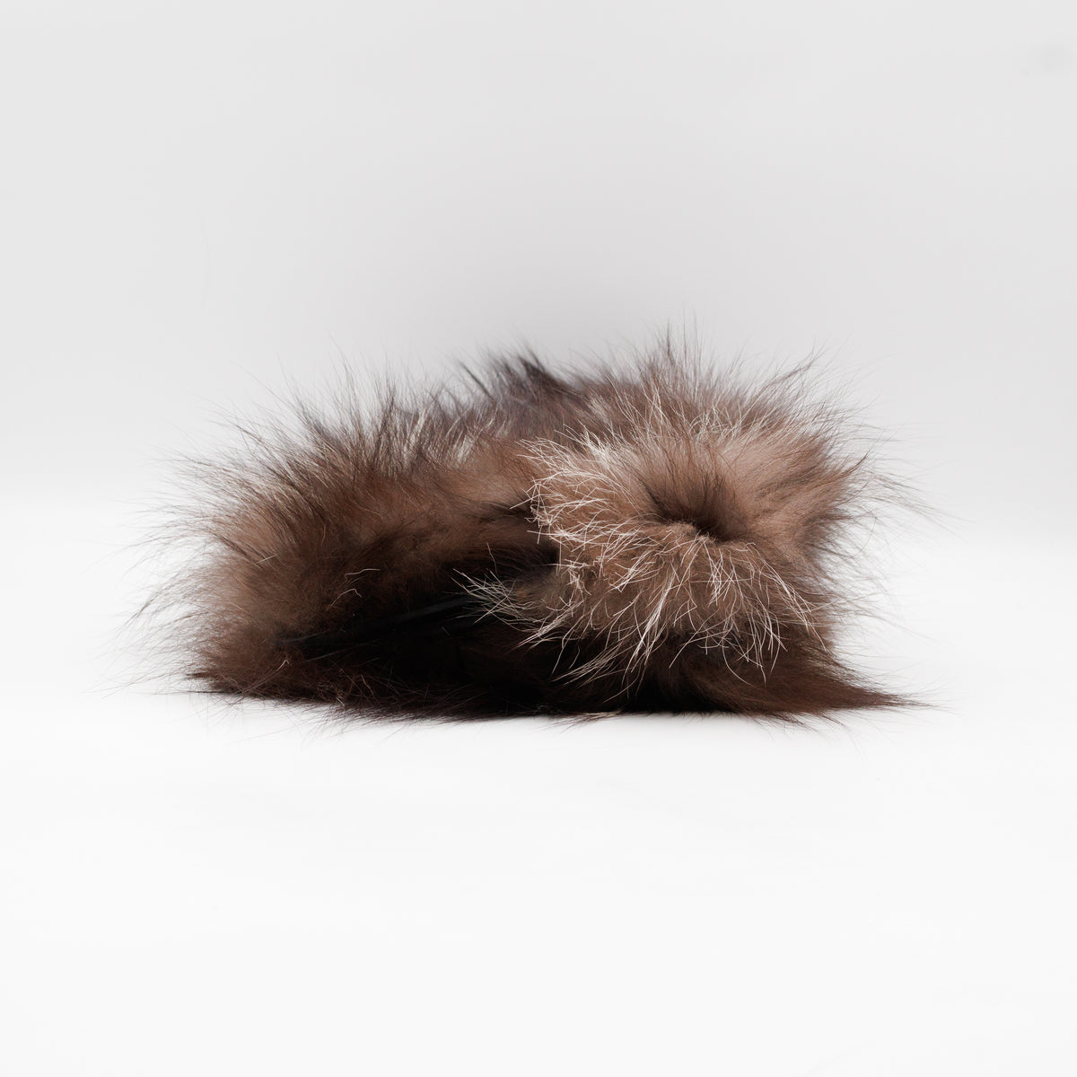Frame Clutch Natural Fox Fur