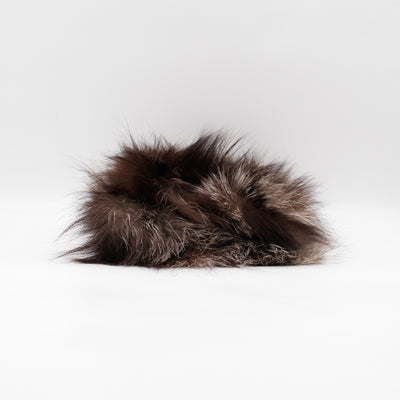 Frame Clutch Natural Fox Fur