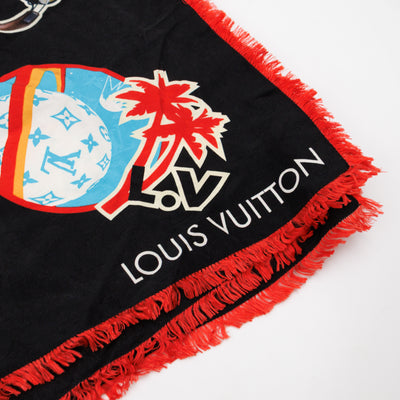 Jean World Tour Silk Scarf 120 cm Black