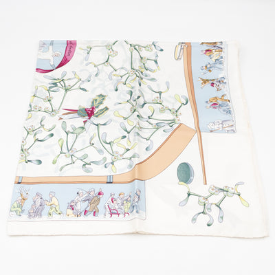 Silk Scarf 90 Neige d'Antan