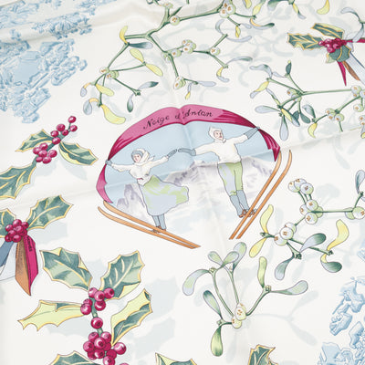 Silk Scarf 90 Neige d'Antan