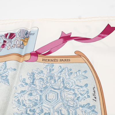 Silk Scarf 90 Neige d'Antan