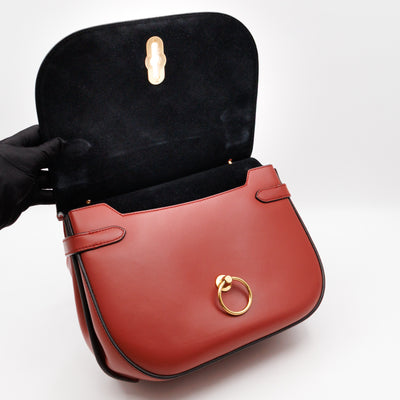 Amberley Medium Satchel Brick Diagonal Stripe Leather