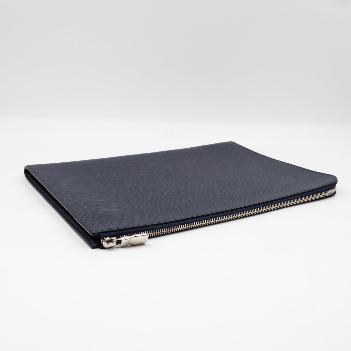 Pochette Jour GM Initials Circle Dark Blue Epi Leather