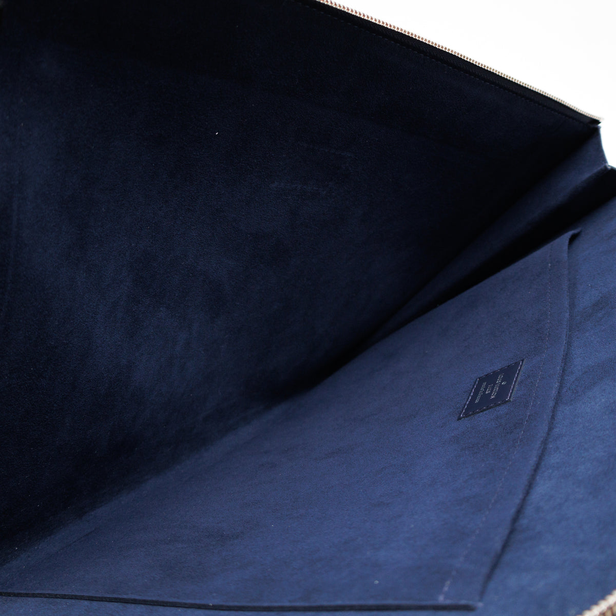 Pochette Jour GM Initials Circle Dark Blue Epi Leather