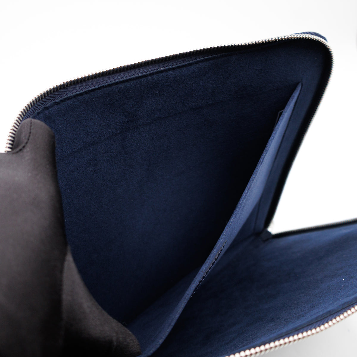Pochette Jour GM Initials Circle Dark Blue Epi Leather