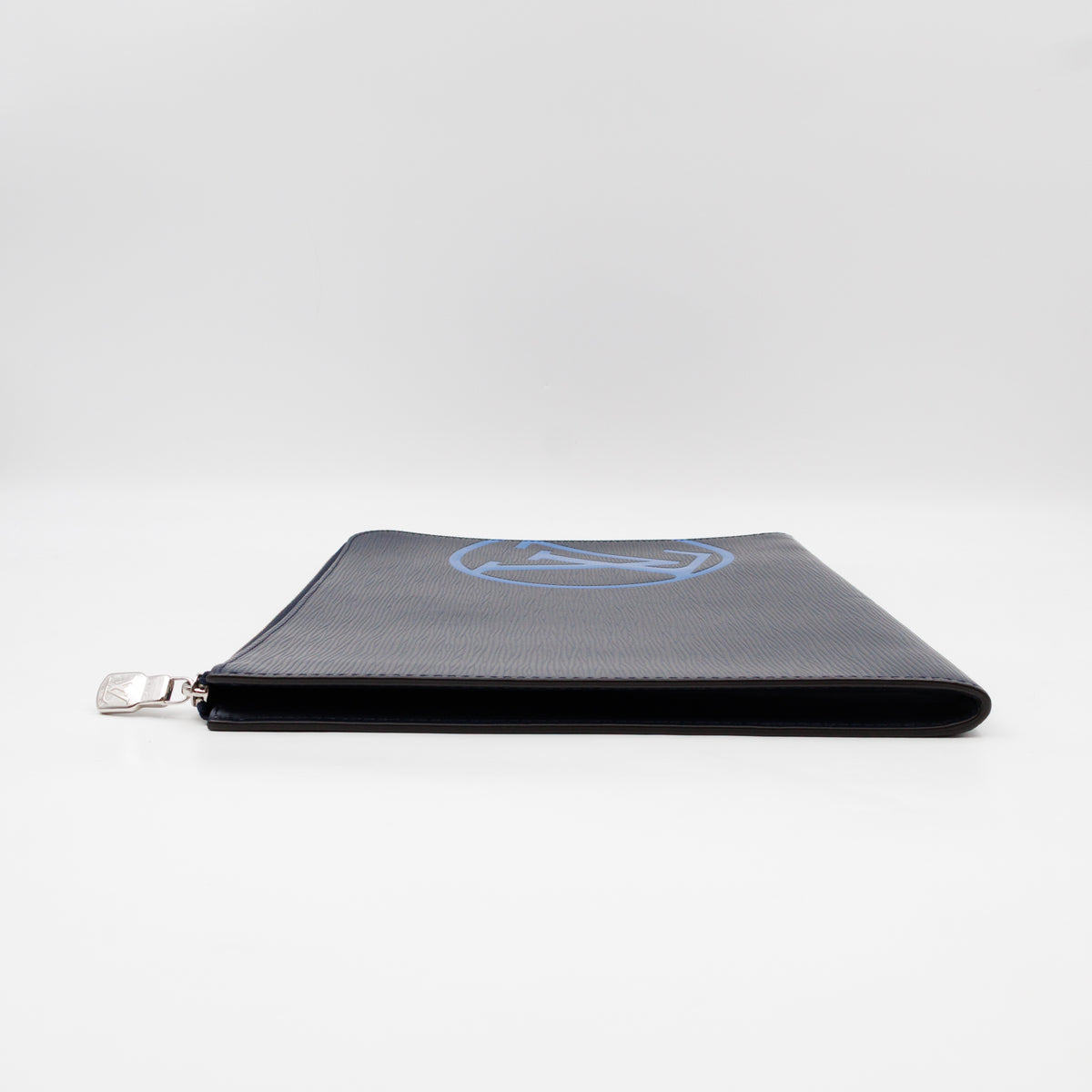 Pochette Jour GM Initials Circle Dark Blue Epi Leather