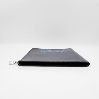 Pochette Jour GM Initials Circle Dark Blue Epi Leather