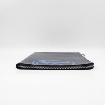 Pochette Jour GM Initials Circle Dark Blue Epi Leather