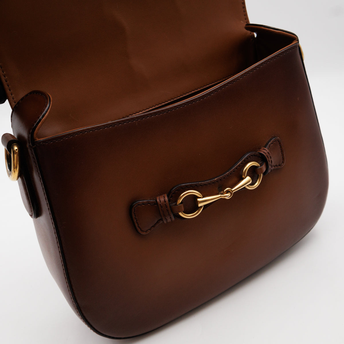Lady Web Medium Brown Leather