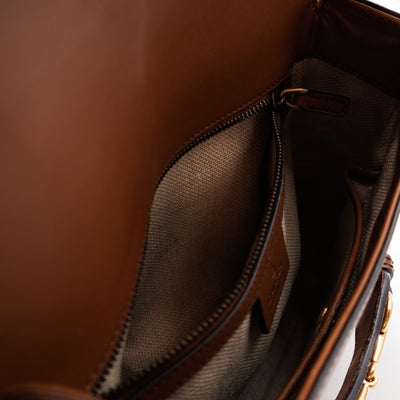 Lady Web Medium Brown Leather
