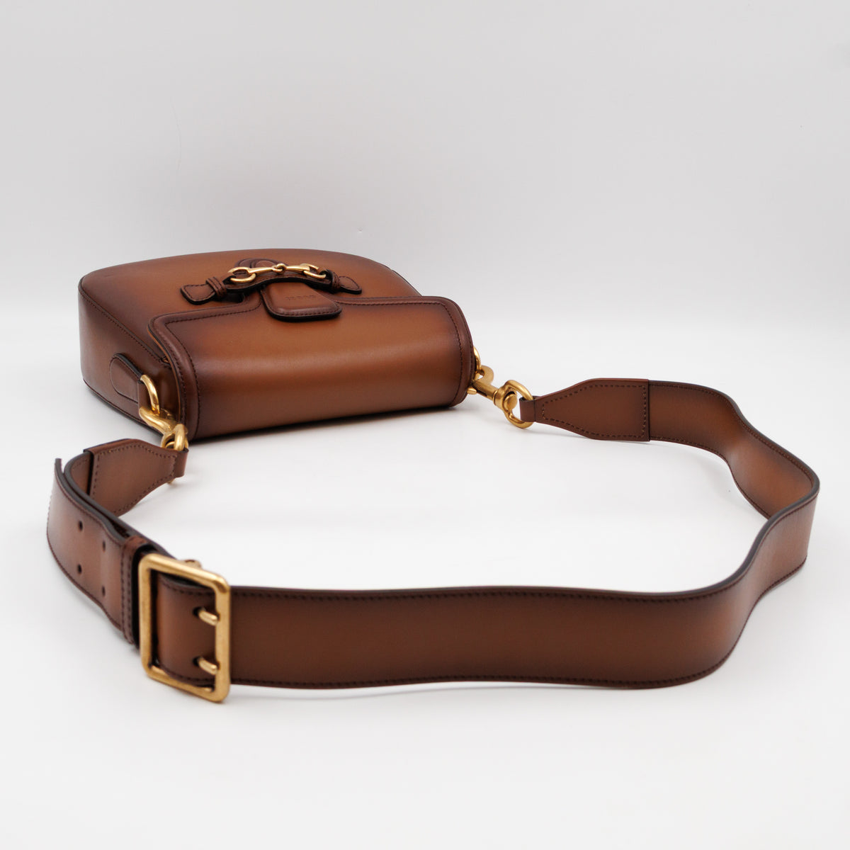 Lady Web Medium Brown Leather