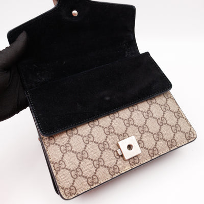 Dionysus Mini GG Supreme Black Suede