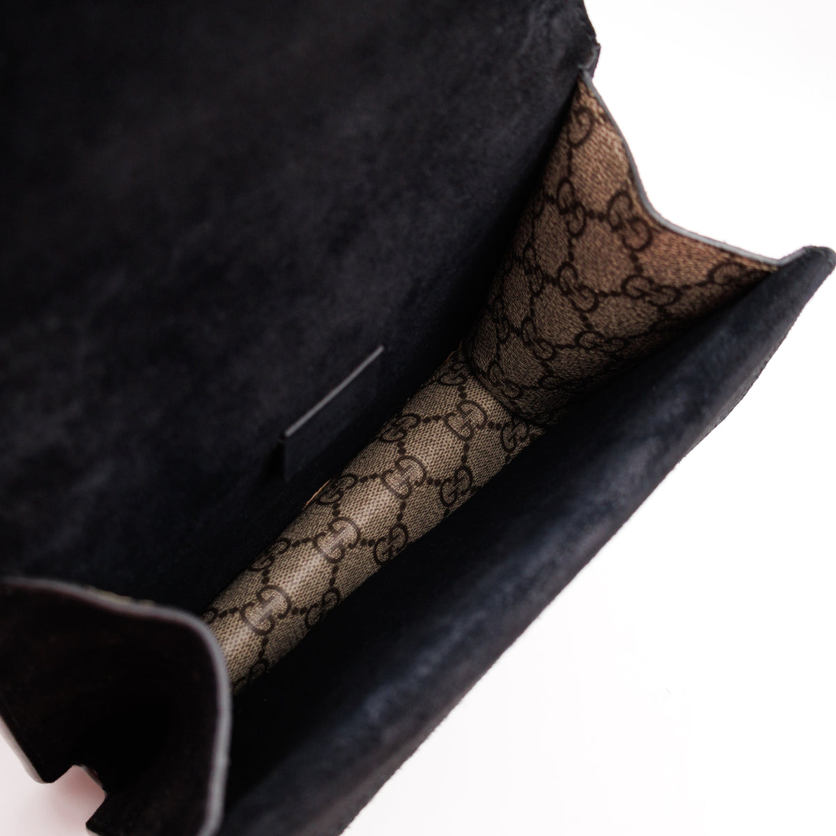Dionysus Mini GG Supreme Black Suede