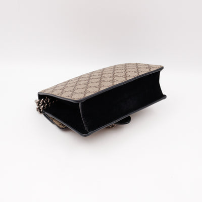Dionysus Mini GG Supreme Black Suede
