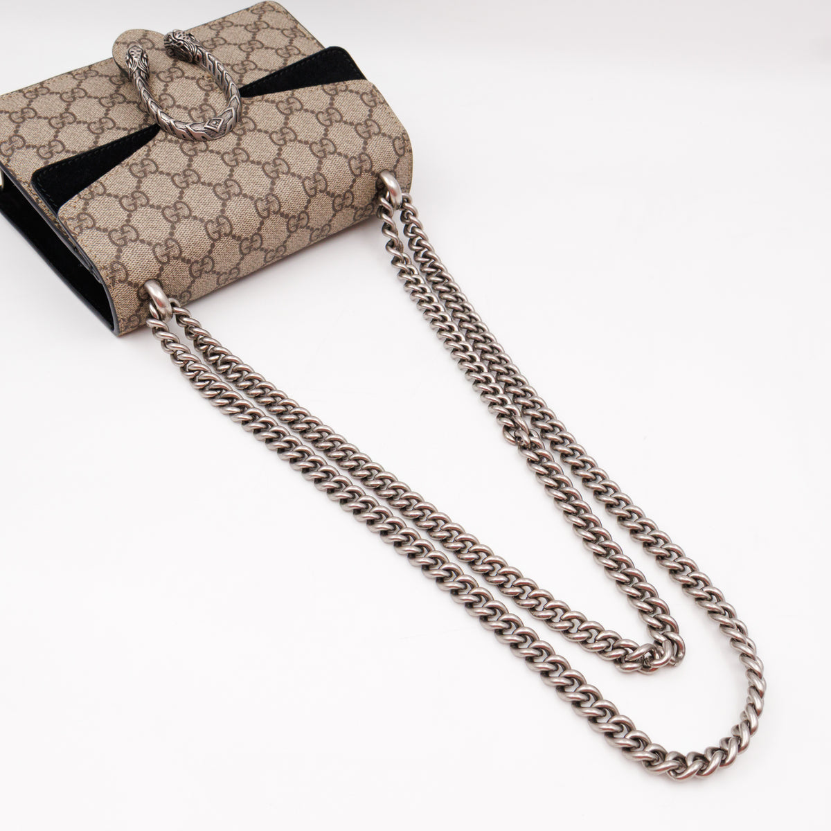 Dionysus Mini GG Supreme Black Suede