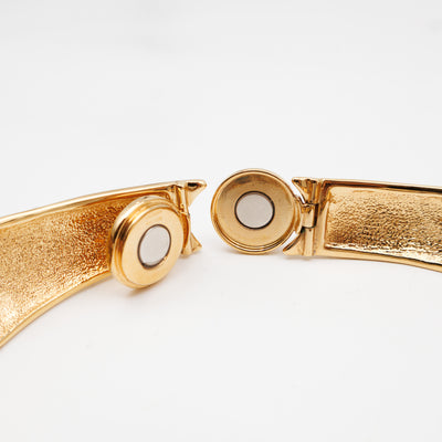 Malletage Crew Statement Collar Necklace Gold