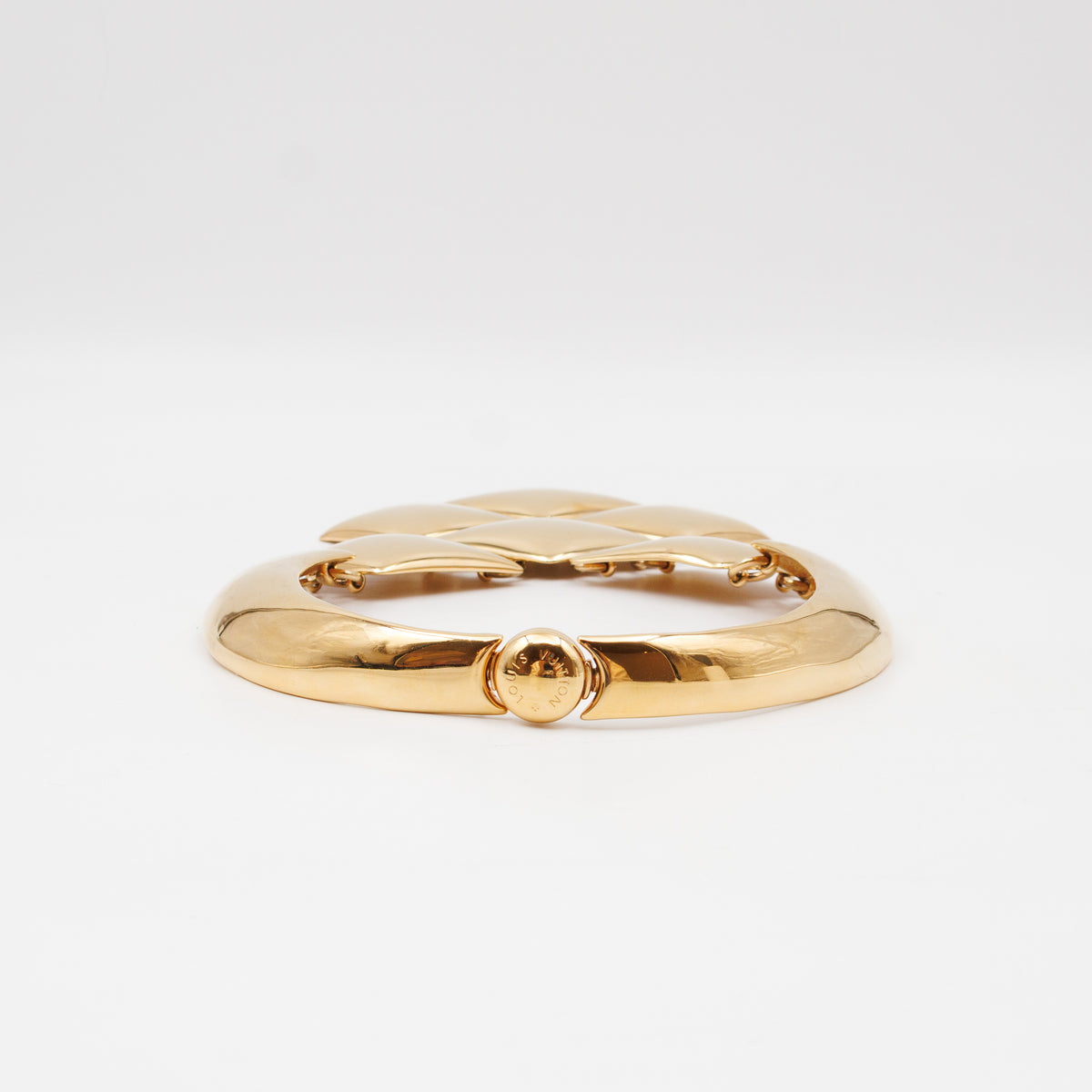Malletage Crew Statement Collar Necklace Gold
