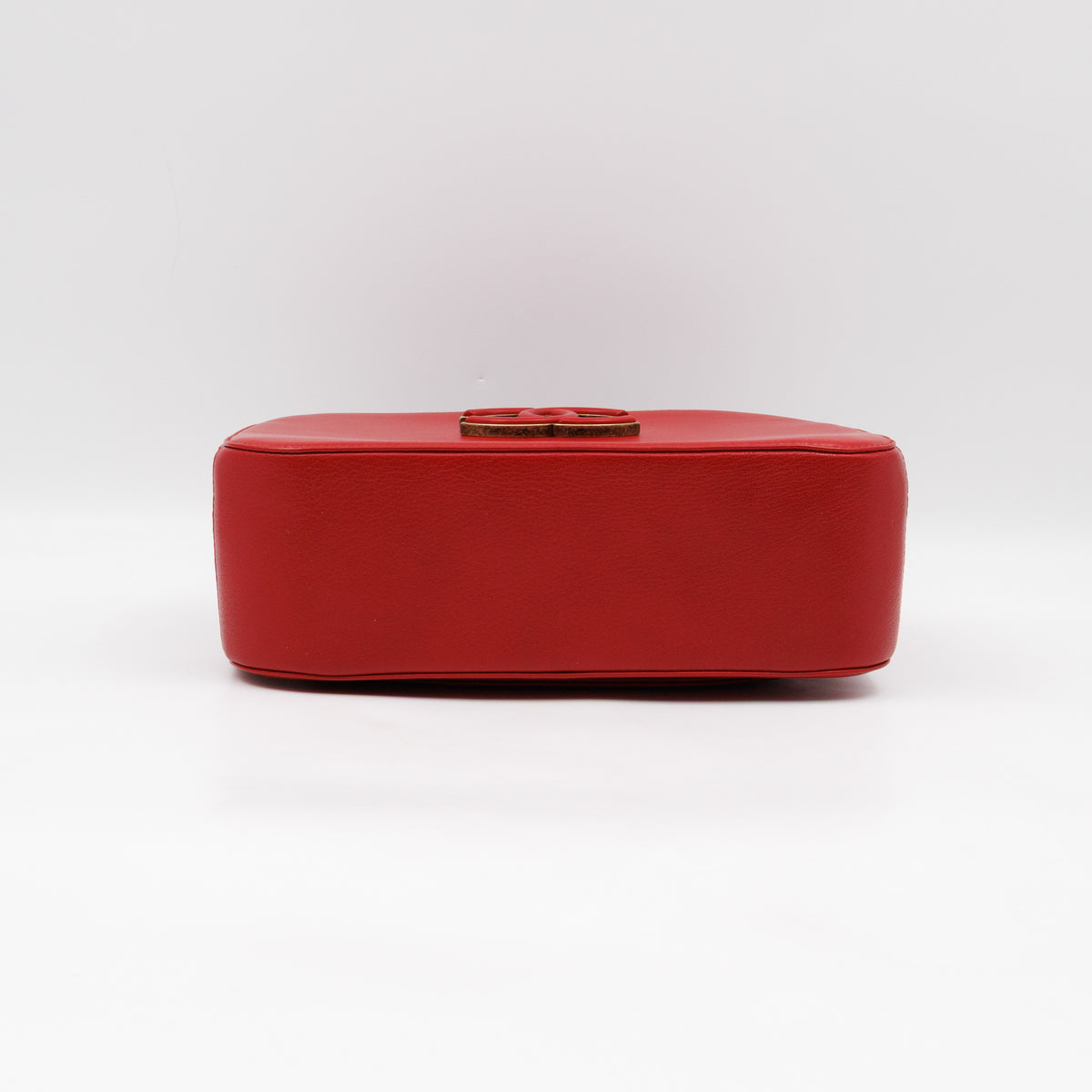 Coco Curve Vanity Case Bag Red Leather