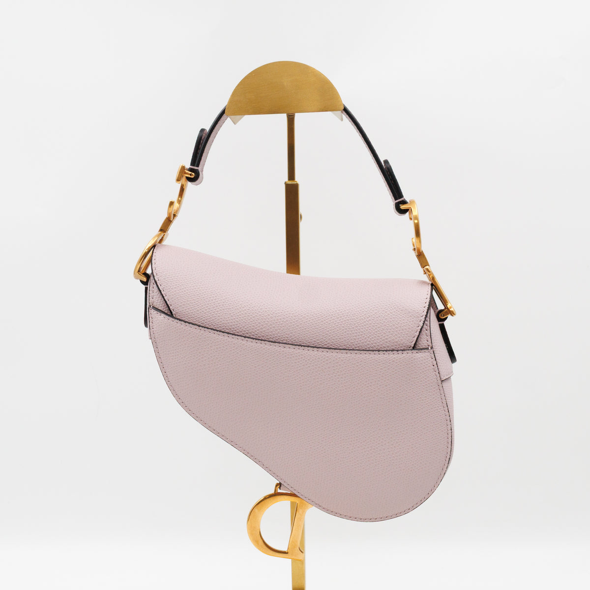 Mini Saddle Bag Light Pink Leather